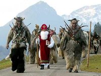 Krampusse, Buttenmandl and St Nicholas